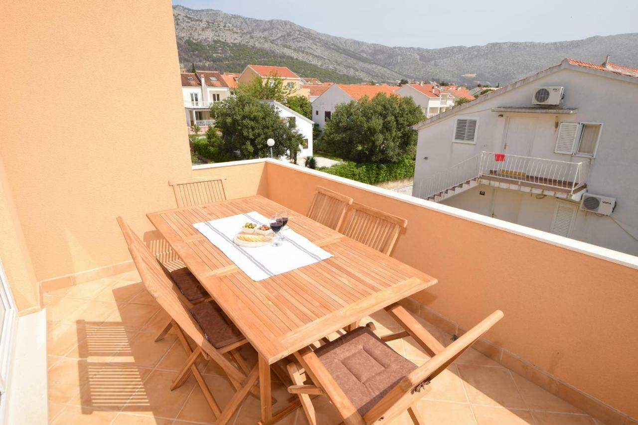 Luxury penthouse with jacuzzi in Orebić  Bagian luar foto