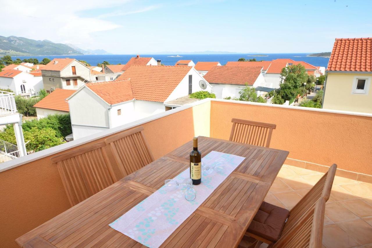 Luxury penthouse with jacuzzi in Orebić  Bagian luar foto